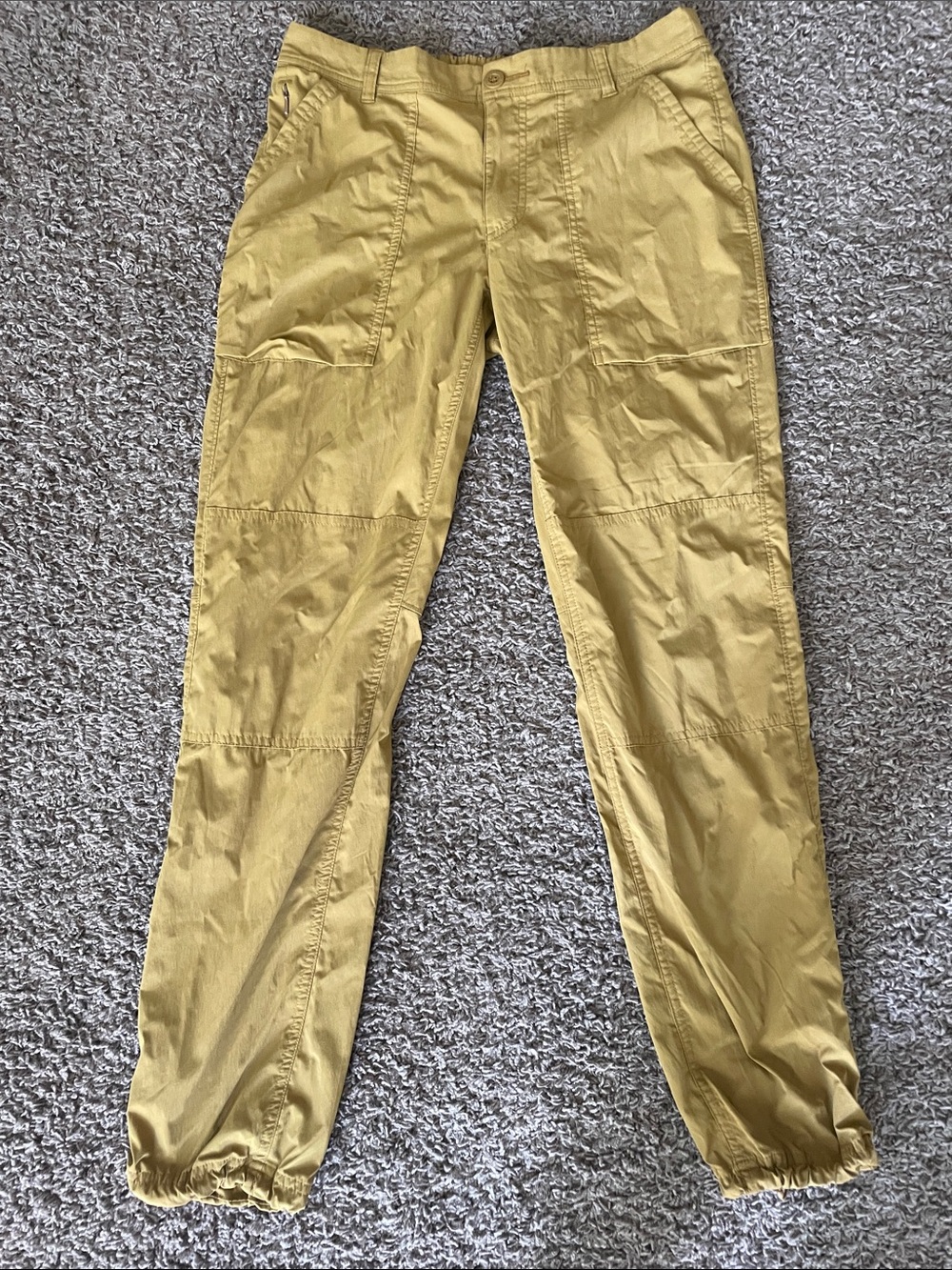 REI Women's Cargo Hiking/Camping Pants in Mustard